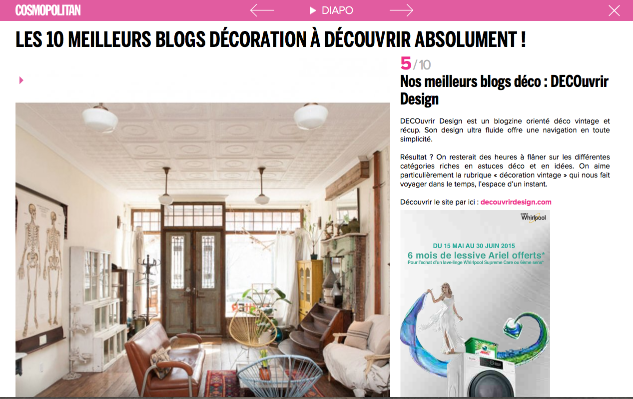 DECOuvrir design_est_l'un_des_meilleurs_blog_deco_selon_Cosmopolitan_France